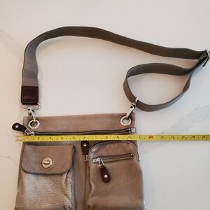 Roots Genuine Leather Village Crossbody Purse